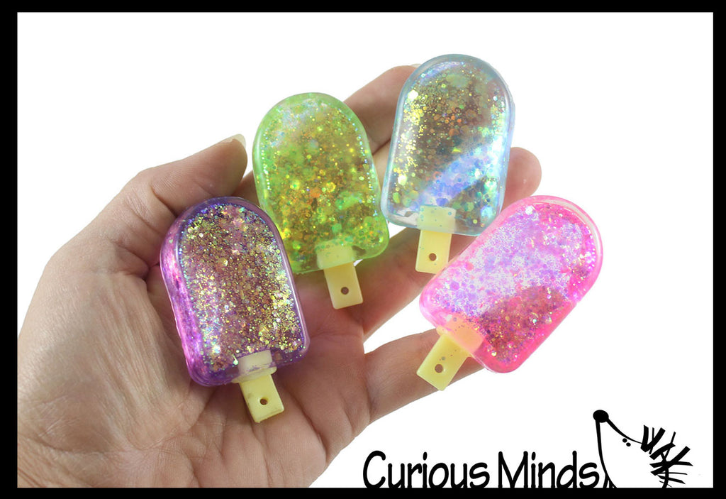 Mini Popsicle Shaped Thick Glue/Gel Syrup Molasses Stretch Ball Maltose- Ultra Squishy and Moldable Slow Rise Relaxing Sensory Fidget Stress Toy