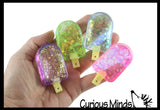 Mini Popsicle Shaped Thick Glue/Gel Syrup Molasses Stretch Ball Maltose- Ultra Squishy and Moldable Slow Rise Relaxing Sensory Fidget Stress Toy