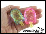 Mini Popsicle Shaped Thick Glue/Gel Syrup Molasses Stretch Ball Maltose- Ultra Squishy and Moldable Slow Rise Relaxing Sensory Fidget Stress Toy