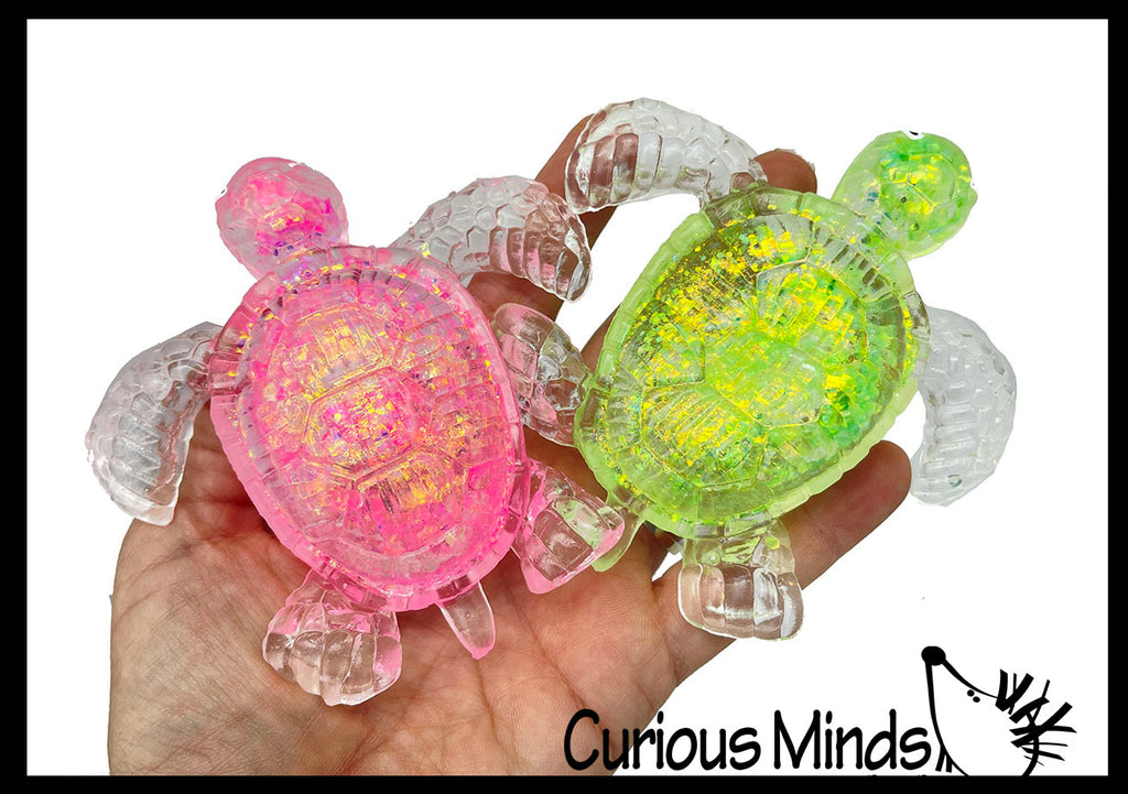 Sugar Turtle Ocean Sealife Animal Sugar Ball - Thick Glue/Gel Stretch Ball - Molasses Syrup Ultra Squishy and Moldable Slow Rise Relaxing Sensory Fidget Stress Toy Maltose