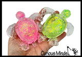 Sugar Turtle Ocean Sealife Animal Sugar Ball - Thick Glue/Gel Stretch Ball - Molasses Syrup Ultra Squishy and Moldable Slow Rise Relaxing Sensory Fidget Stress Toy Maltose
