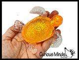 Sugar Turtle Ocean Sealife Animal Sugar Ball - Thick Glue/Gel Stretch Ball - Molasses Syrup Ultra Squishy and Moldable Slow Rise Relaxing Sensory Fidget Stress Toy Maltose