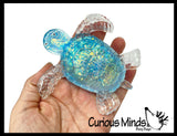 Sugar Turtle Ocean Sealife Animal Sugar Ball - Thick Glue/Gel Stretch Ball - Molasses Syrup Ultra Squishy and Moldable Slow Rise Relaxing Sensory Fidget Stress Toy Maltose