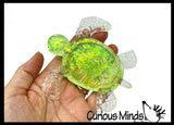 Sugar Turtle Ocean Sealife Animal Sugar Ball - Thick Glue/Gel Stretch Ball - Molasses Syrup Ultra Squishy and Moldable Slow Rise Relaxing Sensory Fidget Stress Toy Maltose