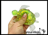 Sugar Turtle Ocean Sealife Animal Sugar Ball - Thick Glue/Gel Stretch Ball - Molasses Syrup Ultra Squishy and Moldable Slow Rise Relaxing Sensory Fidget Stress Toy Maltose