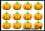 Jack o Lantern Small Pumpkin Sugar Ball - Thick Glue/Gel Stretch Ball - Molasses Syrup Ultra Squishy and Moldable Slow Rise Relaxing Sensory Fidget Stress Toy Halloween