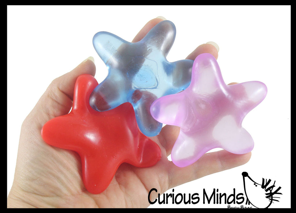 NEW - Starfish Sugar Ball - Thick Glue/Gel Syrup Molasses Stretch Ball - Ultra Squishy and Moldable Slow Rise Relaxing Sensory Fidget Stress Toy
