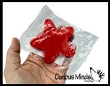 NEW - Starfish Sugar Ball - Thick Glue/Gel Syrup Molasses Stretch Ball - Ultra Squishy and Moldable Slow Rise Relaxing Sensory Fidget Stress Toy