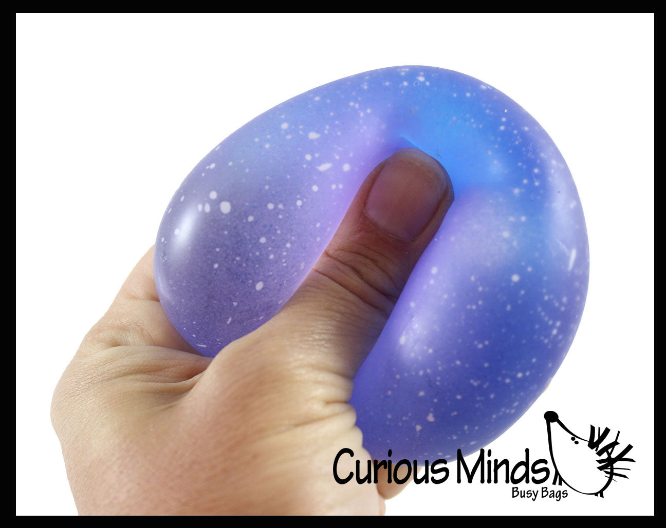 Galaxy Sugar Ball - Thick Glue/Gel Syrup Molasses Stretch Ball - Ultra Squishy and Moldable Slow Rise Relaxing Sensory Fidget Stress Toy