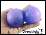 Galaxy Sugar Ball - Thick Glue/Gel Syrup Molasses Stretch Ball - Ultra Squishy and Moldable Slow Rise Relaxing Sensory Fidget Stress Toy