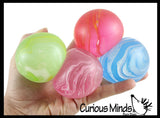 Marble Swirl Sugar Ball - Thick Glue/Gel Syrup Molasses Stretch Ball - Ultra Squishy and Moldable Slow Rise Relaxing Sensory Fidget Stress Toy