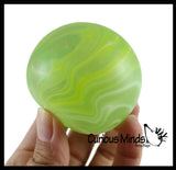 Marble Swirl Sugar Ball - Thick Glue/Gel Syrup Molasses Stretch Ball - Ultra Squishy and Moldable Slow Rise Relaxing Sensory Fidget Stress Toy