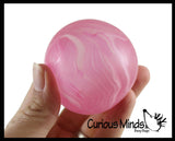 Marble Swirl Sugar Ball - Thick Glue/Gel Syrup Molasses Stretch Ball - Ultra Squishy and Moldable Slow Rise Relaxing Sensory Fidget Stress Toy