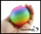 Rainbow Sugar Ball - Thick Glue/Gel Stretch Ball - Ultra Squishy and Moldable Slow Rise Relaxing Sensory Fidget Stress Toy