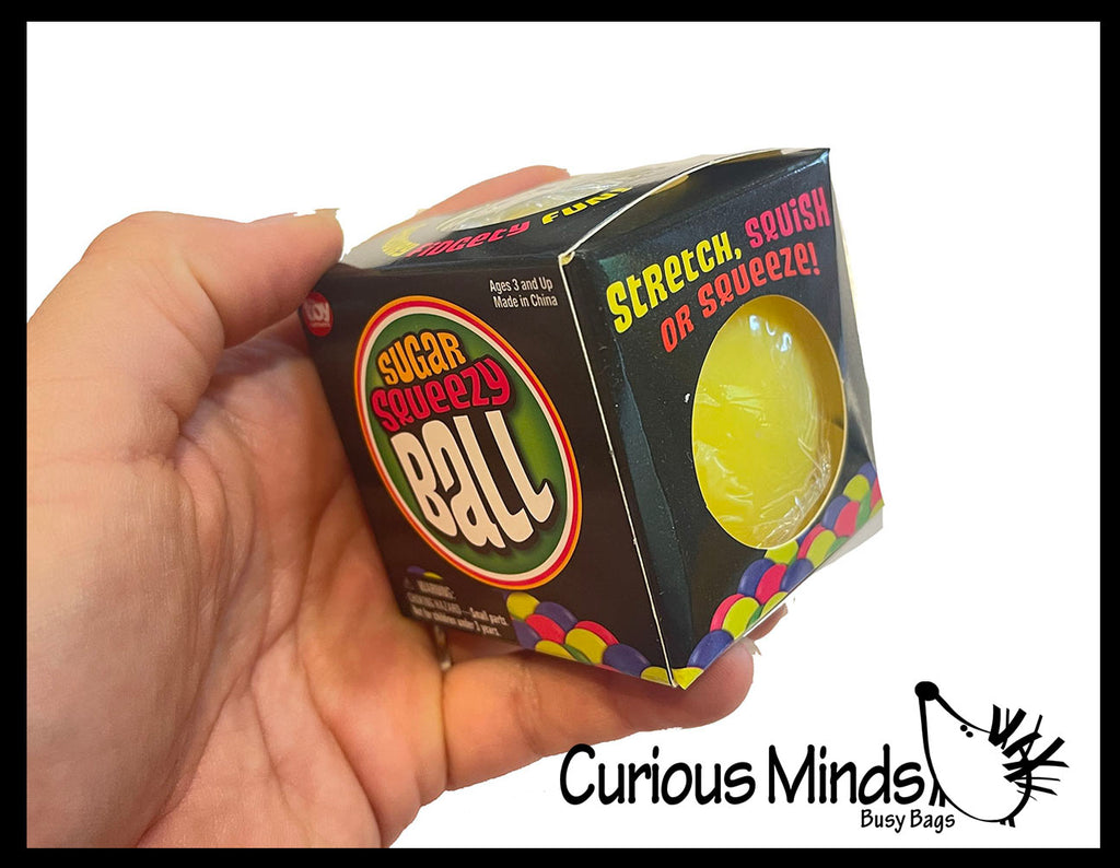 Boxed Sugar Ball - Thick Glue/Gel Stretch Ball - Molasses Syrup Ultra Squishy and Moldable Slow Rise Relaxing Sensory Fidget Stress Toy