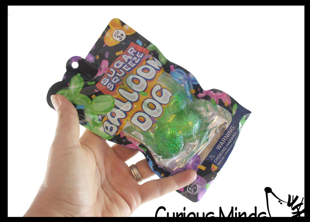 Sugar Balloon Dog Ball Bag - Thick Glue/Gel Syrup Molasses Stretch Ball - Ultra Squishy and Moldable Slow Rise Relaxing Sensory Fidget Stress Toy