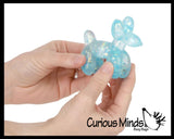 Sugar Balloon Dog Ball 3.5" - Thick Glue/Gel Syrup Molasses Stretch Ball - Ultra Squishy and Moldable Slow Rise Relaxing Sensory Fidget Stress Toy