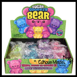 Sugar Teddy Bear Ball - Thick Glue/Gel Syrup Molasses Stretch Ball - Ultra Squishy and Moldable Slow Rise Relaxing Sensory Fidget Stress Toy
