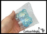 Sugar Teddy Bear Ball - Thick Glue/Gel Syrup Molasses Stretch Ball - Ultra Squishy and Moldable Slow Rise Relaxing Sensory Fidget Stress Toy