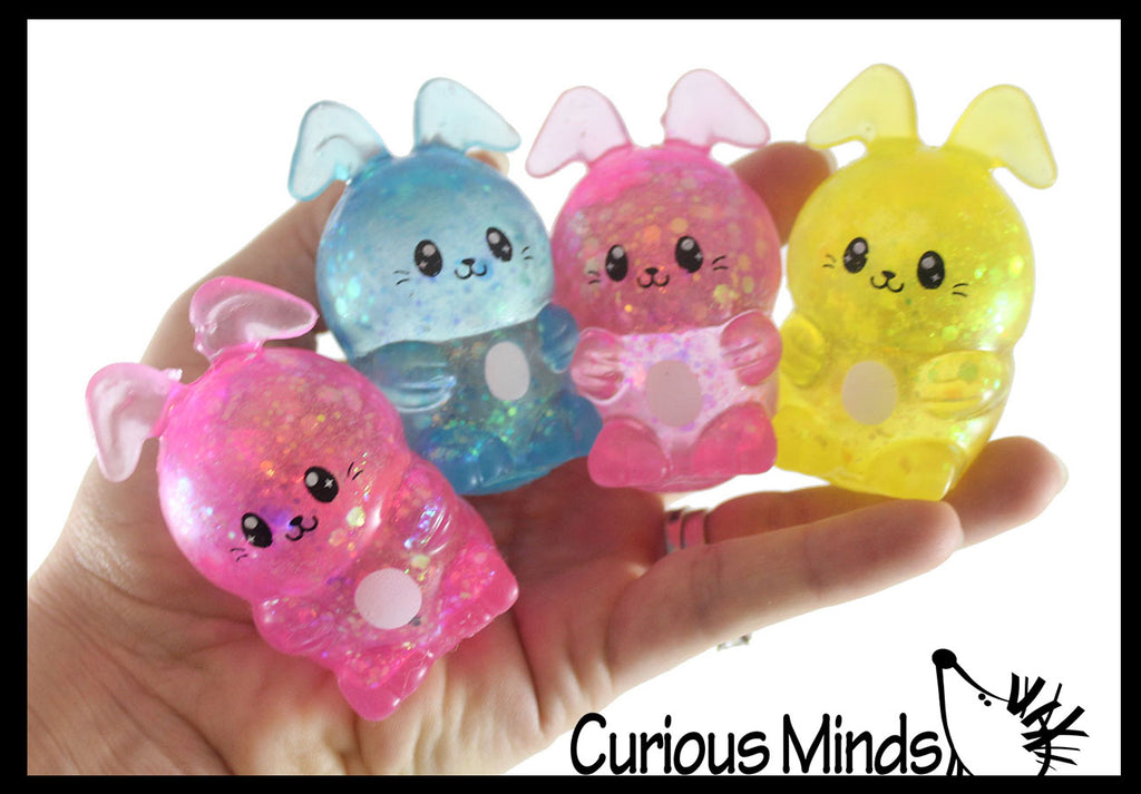 NEW - Bunny Sugar Ball - Thick Glue/Gel Syrup Molasses Stretch Ball - Ultra Squishy and Moldable Slow Rise Relaxing Sensory Fidget Stress Toy Easter