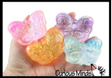 Butterfly Shaped Ball - Thick Glue/Gel Syrup Molasses Stretch Ball Maltose- Ultra Squishy and Moldable Slow Rise Relaxing Sensory Fidget Stress Toy