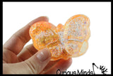 Butterfly Shaped Ball - Thick Glue/Gel Syrup Molasses Stretch Ball Maltose- Ultra Squishy and Moldable Slow Rise Relaxing Sensory Fidget Stress Toy