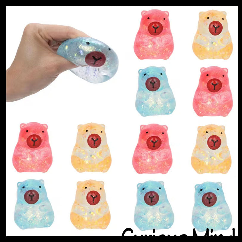 NEW - Capybara Cute Sugar Ball - Thick Glue/Gel Syrup Molasses Stretch Ball - Ultra Squishy and Moldable Slow Rise Relaxing Sensory Fidget Stress Toy
