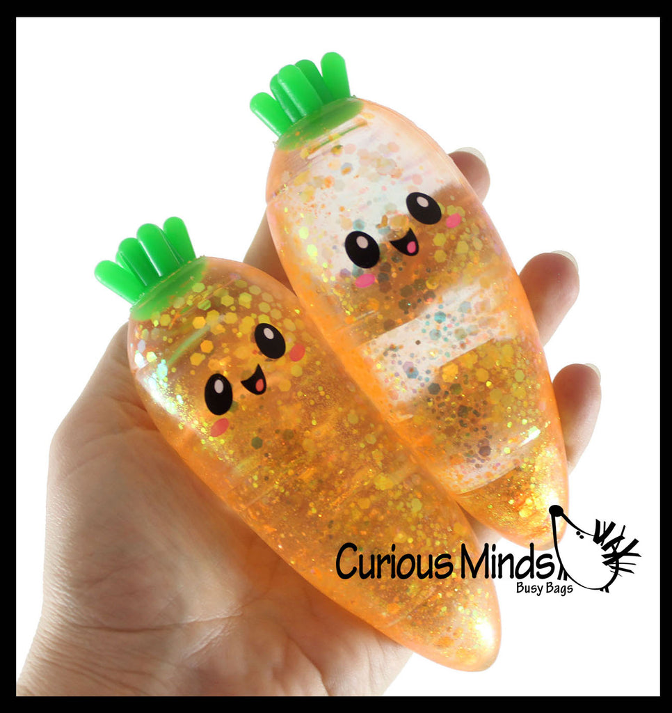 NEW - Carrot Sugar Ball - Thick Glue/Gel Syrup Molasses Stretch Ball - Ultra Squishy and Moldable Slow Rise Relaxing Sensory Fidget Stress Toy Easter
