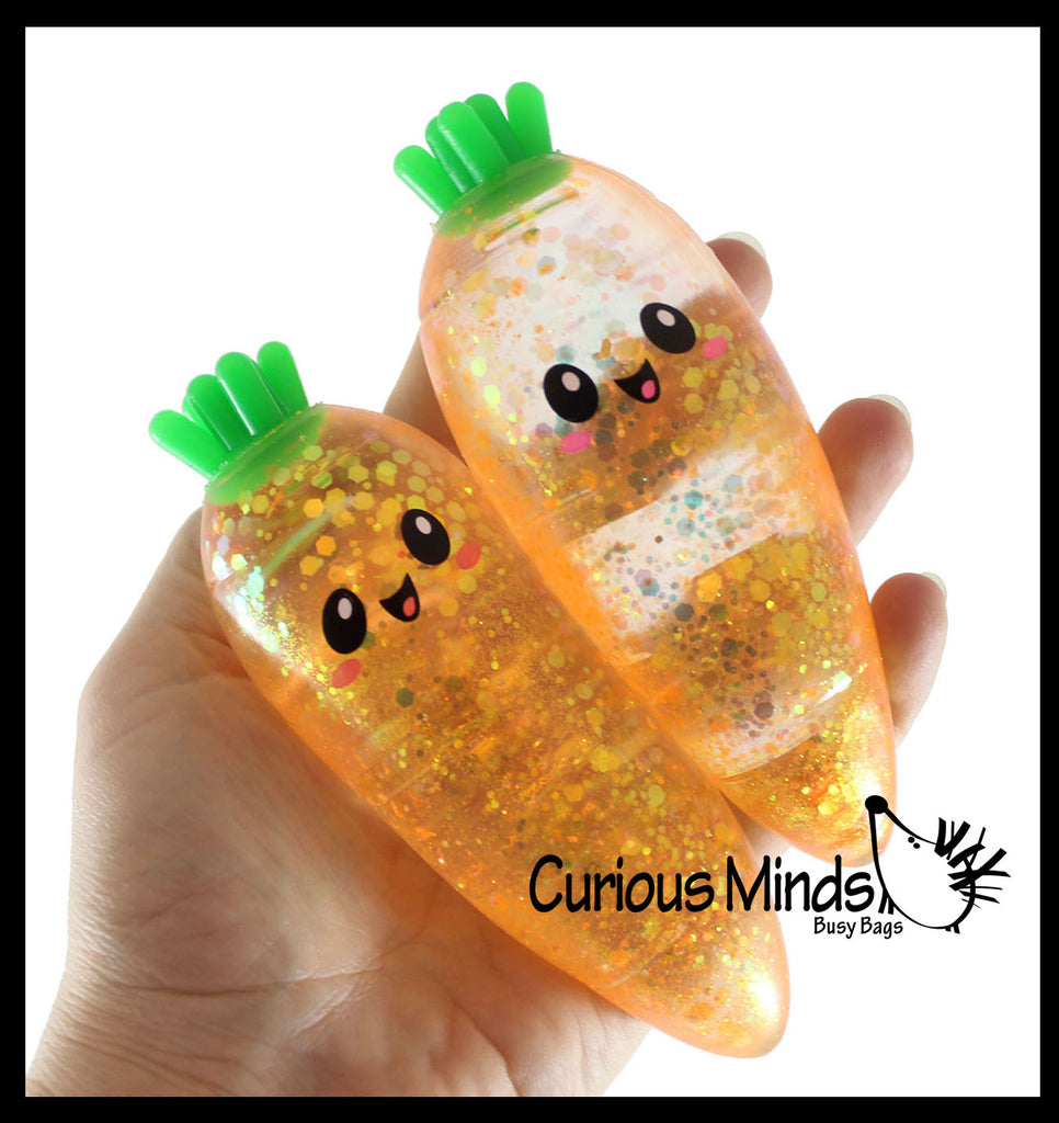 Carrot Sugar Ball - Thick Glue/Gel Syrup Molasses Stretch Ball - Ultra Squishy and Moldable Slow Rise Relaxing Sensory Fidget Stress Toy Easter