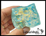 Sugar Cheese Cube Ball - Thick Glue/Gel Syrup Molasses Stretch Ball - Ultra Squishy and Moldable Slow Rise Relaxing Sensory Fidget Stress Toy Square