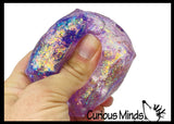 Sugar Cheese Cube Ball - Thick Glue/Gel Syrup Molasses Stretch Ball - Ultra Squishy and Moldable Slow Rise Relaxing Sensory Fidget Stress Toy Square