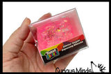 Sugar Cheese Cube Ball - Thick Glue/Gel Syrup Molasses Stretch Ball - Ultra Squishy and Moldable Slow Rise Relaxing Sensory Fidget Stress Toy Square