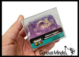 Sugar Cheese Cube Ball - Thick Glue/Gel Syrup Molasses Stretch Ball - Ultra Squishy and Moldable Slow Rise Relaxing Sensory Fidget Stress Toy Square