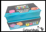 Sugar Cheese Cube Ball - Thick Glue/Gel Syrup Molasses Stretch Ball - Ultra Squishy and Moldable Slow Rise Relaxing Sensory Fidget Stress Toy Square