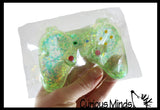 Large 4" Video Game Controller Shaped Ball - Thick Glue/Gel Syrup Molasses Stretch Ball Maltose- Ultra Squishy and Moldable Slow Rise Relaxing Sensory Fidget Stress Toy