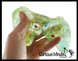 Large 4" Video Game Controller Shaped Ball - Thick Glue/Gel Syrup Molasses Stretch Ball Maltose- Ultra Squishy and Moldable Slow Rise Relaxing Sensory Fidget Stress Toy