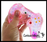 Large 4" Video Game Controller Shaped Ball - Thick Glue/Gel Syrup Molasses Stretch Ball Maltose- Ultra Squishy and Moldable Slow Rise Relaxing Sensory Fidget Stress Toy