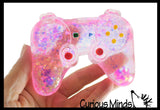 Large 4" Video Game Controller Shaped Ball - Thick Glue/Gel Syrup Molasses Stretch Ball Maltose- Ultra Squishy and Moldable Slow Rise Relaxing Sensory Fidget Stress Toy