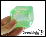 NEW - Sugar Cube Ball - Thick Glue/Gel Syrup Molasses Stretch Ball - Ultra Squishy and Moldable Slow Rise Relaxing Sensory Fidget Stress Toy Square Ice