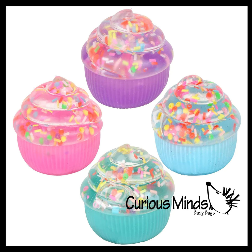 Cupcake Shaped Thick Glue/Gel Syrup Molasses Stretch Ball Maltose- Ultra Squishy and Moldable Slow Rise Relaxing Sensory Fidget Stress Toy