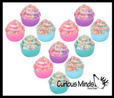 Cupcake Shaped Thick Glue/Gel Syrup Molasses Stretch Ball Maltose- Ultra Squishy and Moldable Slow Rise Relaxing Sensory Fidget Stress Toy