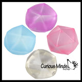 Sugar Diamond Shaped Ball - Thick Glue/Gel Syrup Molasses Stretch Ball Maltose- Ultra Squishy and Moldable Slow Rise Relaxing Sensory Fidget Stress Toy