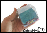 Sugar Polyhedron Diamond Shaped Ball - Glow in the Dark Thick Glue/Gel Syrup Molasses Stretch Ball - Ultra Squishy and Moldable Slow Rise Relaxing Sensory Fidget Stress Toy