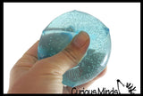 Sugar Polyhedron Diamond Shaped Ball - Glow in the Dark Thick Glue/Gel Syrup Molasses Stretch Ball - Ultra Squishy and Moldable Slow Rise Relaxing Sensory Fidget Stress Toy