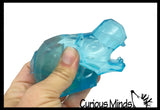 Sugar Diamond Faceted Zoo Animals Chunky Animal Sugar Ball - Thick Glue/Gel Stretch Ball - Molasses Syrup Ultra Squishy and Moldable Slow Rise Relaxing Sensory Fidget Stress Toy Maltose