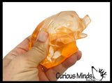 Sugar Diamond Faceted Zoo Animals Chunky Animal Sugar Ball - Thick Glue/Gel Stretch Ball - Molasses Syrup Ultra Squishy and Moldable Slow Rise Relaxing Sensory Fidget Stress Toy Maltose