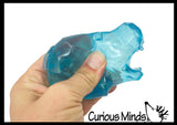 Sugar Diamond Faceted Zoo Animals Chunky Animal Sugar Ball - Thick Glue/Gel Stretch Ball - Molasses Syrup Ultra Squishy and Moldable Slow Rise Relaxing Sensory Fidget Stress Toy Maltose