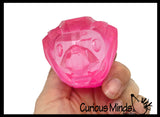 Sugar Diamond Faceted Zoo Animals Chunky Animal Sugar Ball - Thick Glue/Gel Stretch Ball - Molasses Syrup Ultra Squishy and Moldable Slow Rise Relaxing Sensory Fidget Stress Toy Maltose