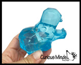 Sugar Diamond Faceted Zoo Animals Chunky Animal Sugar Ball - Thick Glue/Gel Stretch Ball - Molasses Syrup Ultra Squishy and Moldable Slow Rise Relaxing Sensory Fidget Stress Toy Maltose
