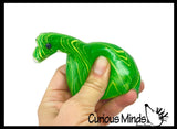 NEW - Dinosaur Swirled Marble Sugar Ball - Dino Thick Glue/Gel Syrup Molasses Maltose Ball - Ultra Squishy and Moldable Slow Rise Relaxing Sensory Fidget Stress Toy